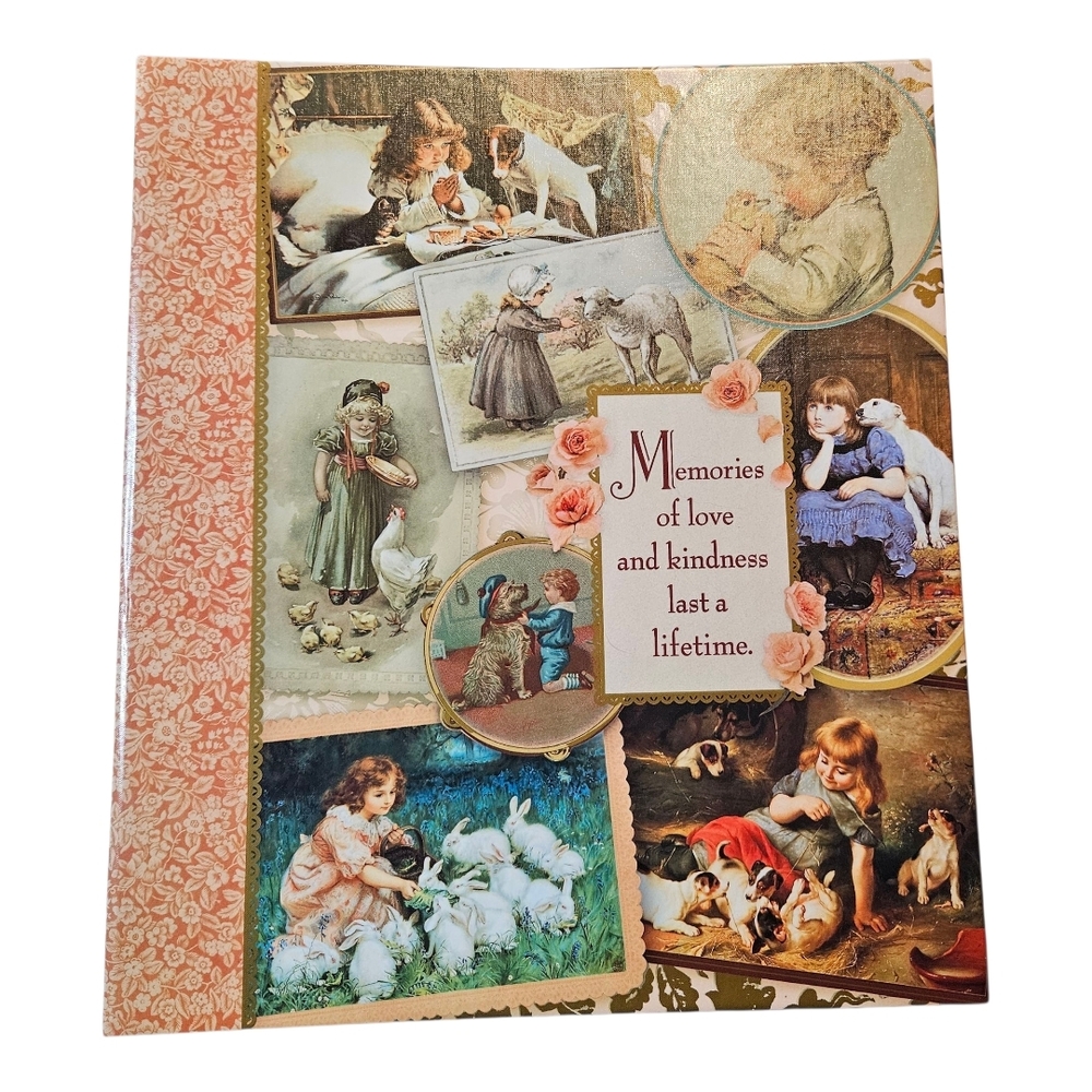 Hallmark Vintage Victoria Look Self Adhesive Scrapbook Album with 8 pages